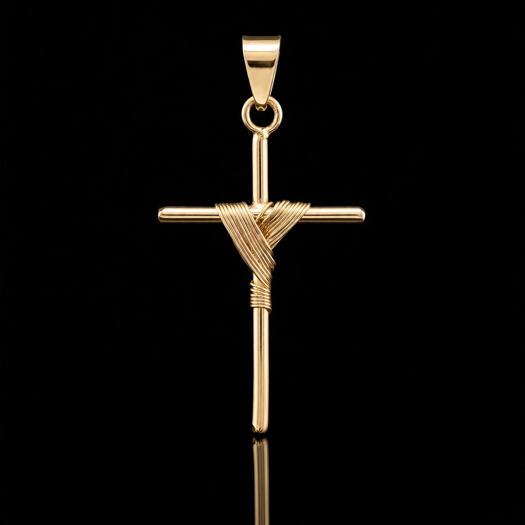 Pingente Crucifixo Amarrado
