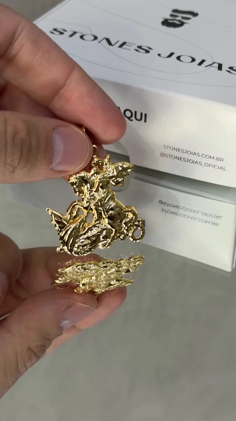 Pingente São Jorge Relevo