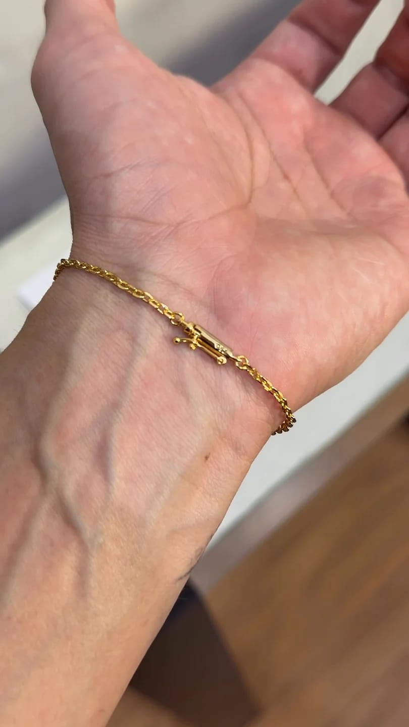 Pulseira Cadeado 2mm