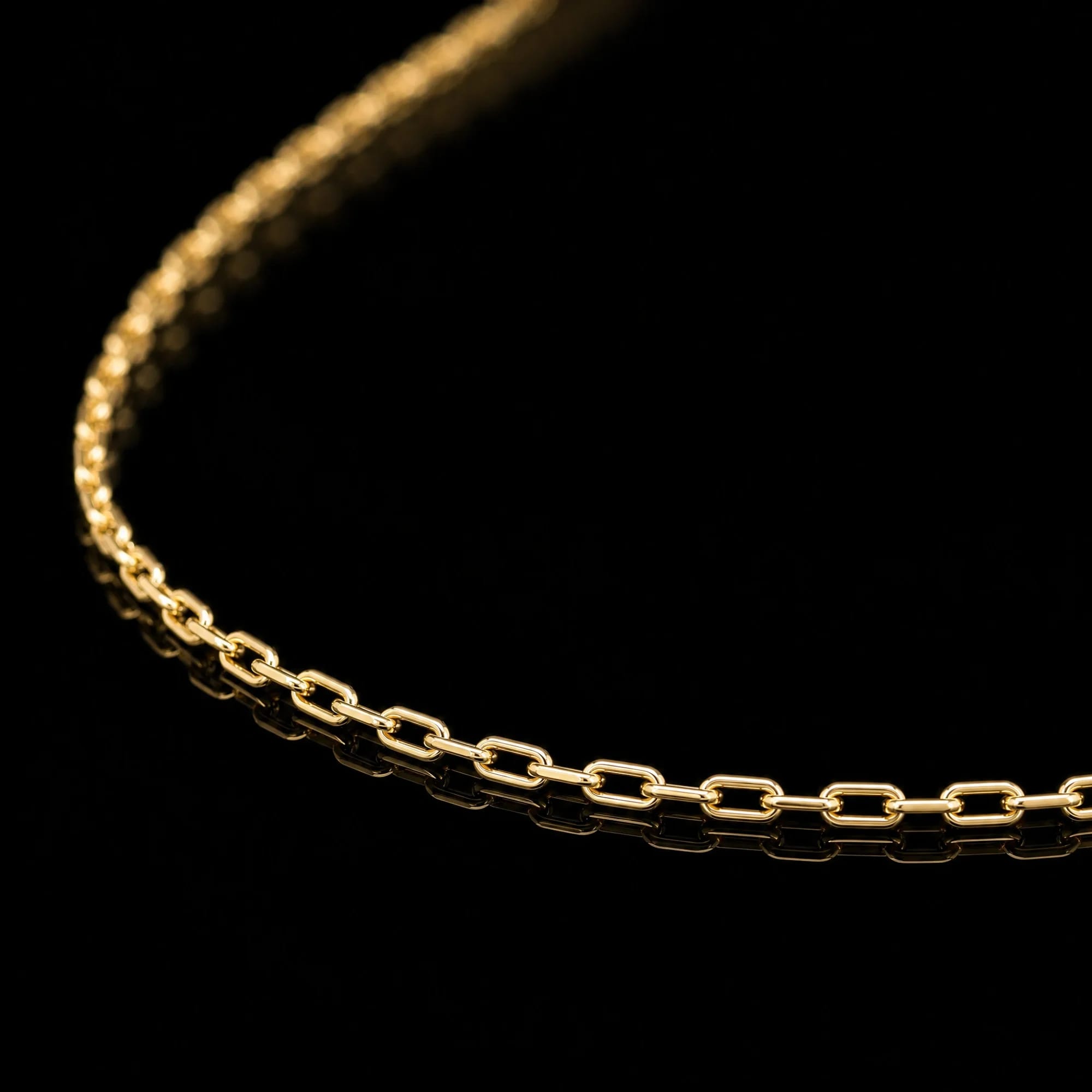 Corrente Cadeado Alongado 2mm