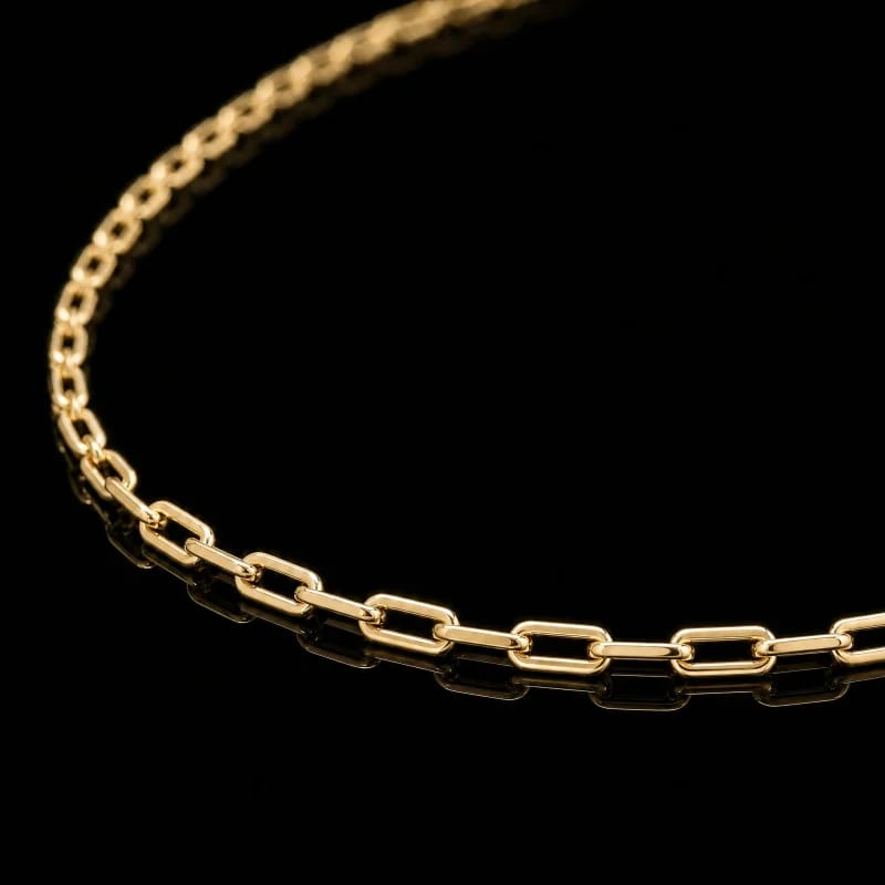 Corrente Cadeado Alongado 3mm