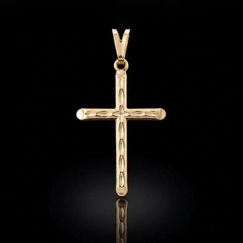 Pingente Crucifixo Tracejado